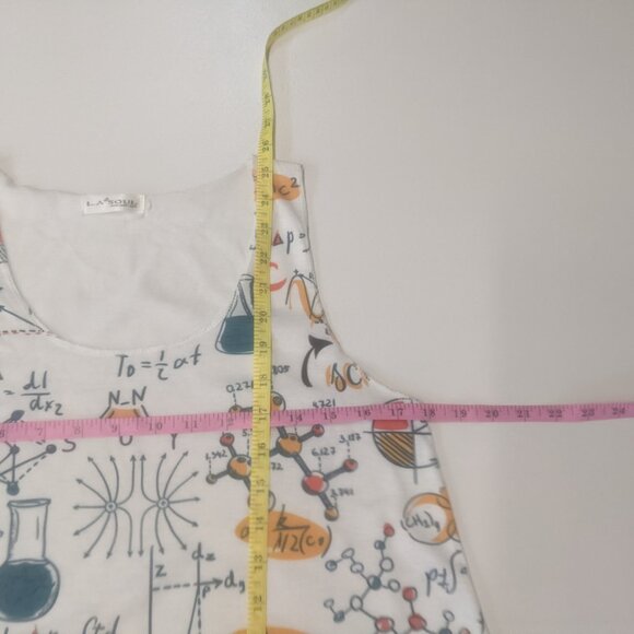 L.A. Soul Size *Small Tank Top White with Science Print - Picture 8 of 11